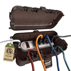 Flemoon Medium Outdoor Electrical Box, IP54 Waterproof Extension Cord Cover w/6 by FLEMOON