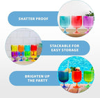 Lily's Home Unbreakable Plastic Wine Glasses Set of 8, 12 oz Shatterproof - Image 4