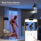 WESECUU Light Bulb Security Camera -5G& 2.4GHz WiFi 2K Security Cameras - Image 6