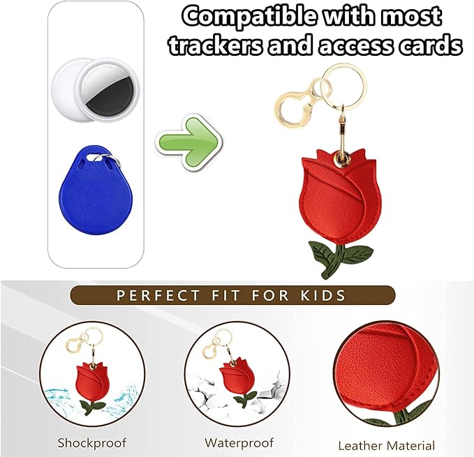 Leather Keychain Holder Case Compatible - Image 3