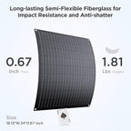 ZOUPW 30W 12V Solar Battery Charger, 12V Solar Battery Maintainer Trickle - Image 4