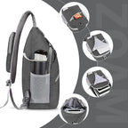 ZOMAKE Sling Bag, Small Crossbody Sling Backpack, Water Resistant Shoulder - Image 3