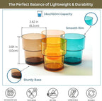 14 oz Plastic Stackable Drinking Tumblers, Dishwasher Safe, Durable - Image 7