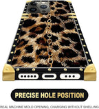 Compatible with iPhone 16 Pro Case, Seamless Gold Chain Leopard Luxury Golden - Image 5
