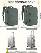coofay Travel Backpack For Women Men Airline Approved Carry On Backpack Flight - Image 4