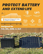 BALDR 12V Solar Battery Charger, 13W Waterproof Dual Sided Battery Maintainer - Image 7