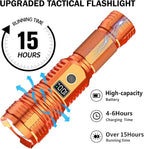 Flashlights High Lumens Rechargeable, 000LM LED Super Bright Flash Light - Image 4