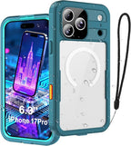 iPhone 17 Pro Case, Magnetic Waterproof IP68 Underwater Protection, Military by FXXXLTF