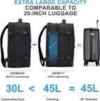 coowoz Large Travel Backpack For Women Men, Carry On Backpack, Hiking Backpack - Image 4