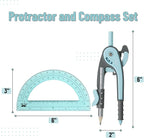 Mr. Pen- Geometry Compass and Protractor Set, 6 Inch Compass, 6 Inch Protractor - Image 2