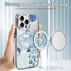 Case for iPhone 15 Pro Max, Sea Life Ocean Waves Seashell Collage Phone Case - Image 4