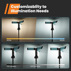Rechargeable Work Light with Stand, GoGonova Cordless Work Light with Triple - Image 3