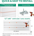 FRAYSCENT Slat Wall Paneling Garage Slat Wall Storage Systems Slatwall Panels - Image 2