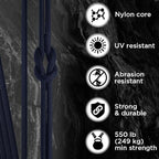 TECEUM 5/32" Paracord Rope 1000 – 1000ft / 200ft / 100ft / 50ft – Tactical - Image 3