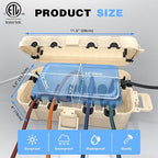 Flemoon Medium Outdoor Electrical Box, IP54 Waterproof Extension Cord Cover w/6 - Image 3