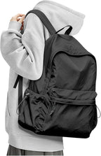 BJLFS Black School Backpack for Girls Women, Waterproof High School Book Bag - Image 9