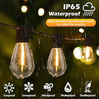 Larkvue 96FT LED Outdoor String Lights, Waterproof Patio Lights - Image 3