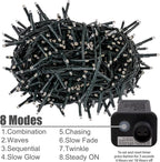 AWQ 500 LED 49ft Christmas Cluster Lights Christmas Decoration String Lights - Image 6