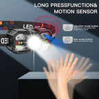 KunHe 20 Pack led Rechargeable Headlamp Flashlight Headlight Motion Sensor 10 - Image 5