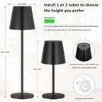 Kakanuo Cordless Table Lamp, 3 Color Stepless Dimming, 5000mAh Rechargeable - Image 9