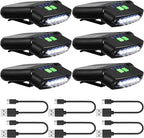 Mudder LED Clip on Cap Lights USB Rechargeable Cap Flashlight Clip Waterproof by Mudder