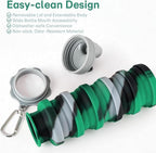 Reusable BPA Free Foldable Silicone Water Bottles - Image 5