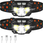 LHKNL Headlamp Flashlight, Lumen Ultra-Light Bright LED Rechargeable Headlight by LHKNLHOME