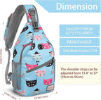 ZOMAKE Sling Bag, Small Crossbody Sling Backpack, Water Resistant Shoulder - Image 2