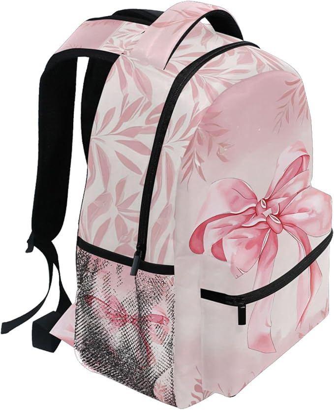 Wamika Pink Bow Girls Backpack Cowgirl Boots School Backpacks Boys Kids - Image 5