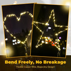ZSJWL 30 Pack Fairy Lights Battery Operated Warm White, 7Ft 20LED Mini String - Image 5