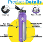 han's bottle Sports Water Bottle - 32 Oz - Image 5