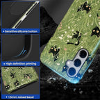 for Samsung Galaxy S24 Case, HL2 Grass Cat Hybrid 2 Layer Hard Shell Silicone - Image 3