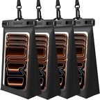 4 Pack Floating Waterproof Phone Pouch by Newppon
