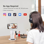 camrola Auto Face Tracking Phone Holder, No App Required, 360° Rotation Face - Image 4