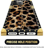 Compatible with iPhone 13 Pro Max Case, Seamless Gold Chain Leopard Luxury - Image 5
