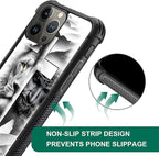 for iPhone 16 Pro Case, Lion Cross Jesus Christ Dove Pattern Graphic Design - Image 5