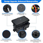 Hrensaw Medium Outdoor Electrical Box, IP54 Waterproof Extension Cord Cover w/6 - Image 3