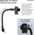 Arkon Mount Car or Truck Seat Rail/Floor Phone Mount | Universal Compatible | - Image 4