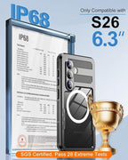 for Samsung Galaxy S26 Waterproof Case, Magnetic Heavy Duty Military Grade - Image 2