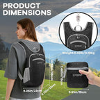 ZOMAKE Ultra Lightweight Packable Backpack 10L, Small Foldable Backpacks Hiking - Image 2