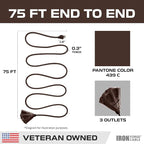 Iron Forge Cable 75ft Brown Outdoor Extension Cord - Image 8