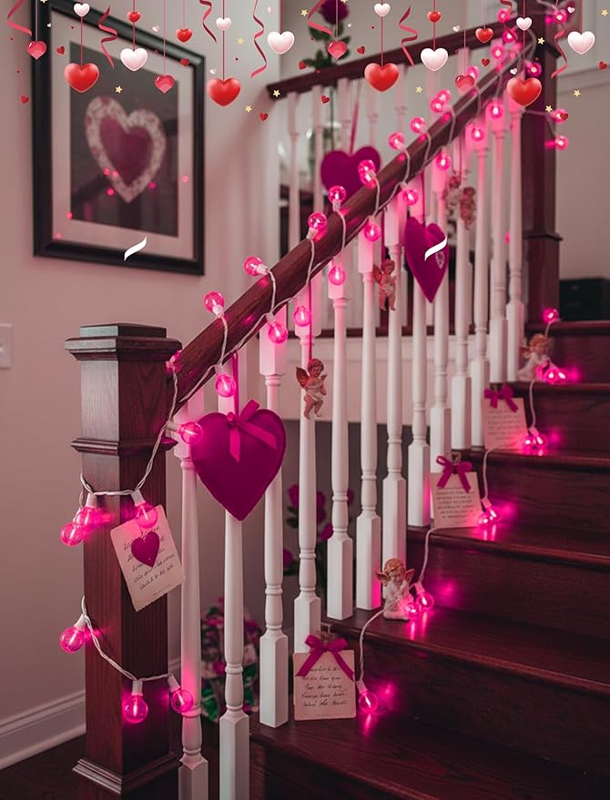 25FT G40 LED Outdoor Valentine's Day String Lights, Hanging Patio Lights - Image 5