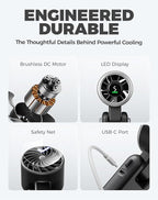 Diveblues Portable Handheld Turbo Fan, 5 Gear Wind, Battery Operated, 3 IN 1 - Image 7
