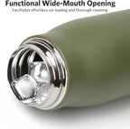 Small Water Bottle 12 oz, Dusgut Insulated Water Bottle, Stainless Steel - Image 2