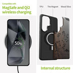 Carveit Magnetic Wooden Case for Samsung Galaxy S26 Ultra Case 2026, TPU - Image 4