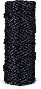 HONGDA Braided Tarred Bank Line Twine, 236 Feet #36, 2.2mm - Image 3