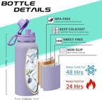 Insulated Water Bottle 32 oz - - Image 5