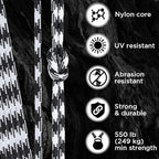 TECEUM 5/32" Paracord Rope 1000 – 1000ft / 200ft / 100ft / 50ft – Tactical - Image 3