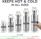Bambaw 24 oz Metal Water Bottle, Insulated Stainless Steel Water Bottle - Image 5