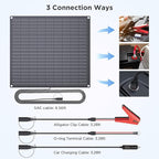 ZOUPW 30W 12V Solar Battery Charger, 12V Solar Battery Maintainer Trickle - Image 7